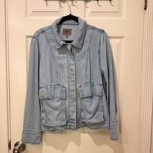 Kut from the Kloth Women's Soft Blue Jean Jacket - EUC - Size Large